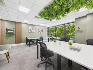 Custom designed private office Chelmsford with modern furniture and natural light